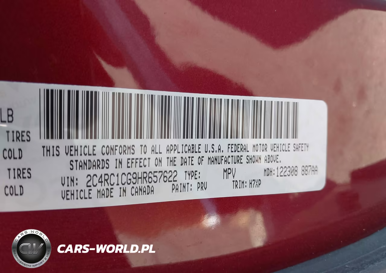 2017 Chrysler Pacifica Lx VIN:2C4RC1CG9HR657622 - 9