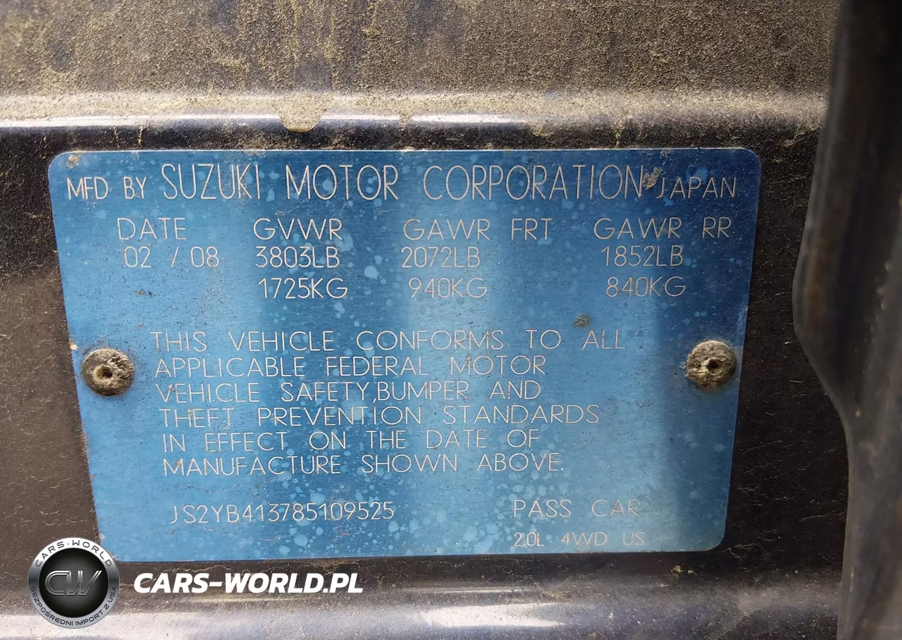 2008 Suzuki Sx4 Convenience-Touring VIN:JS2YB413785109525 - 9