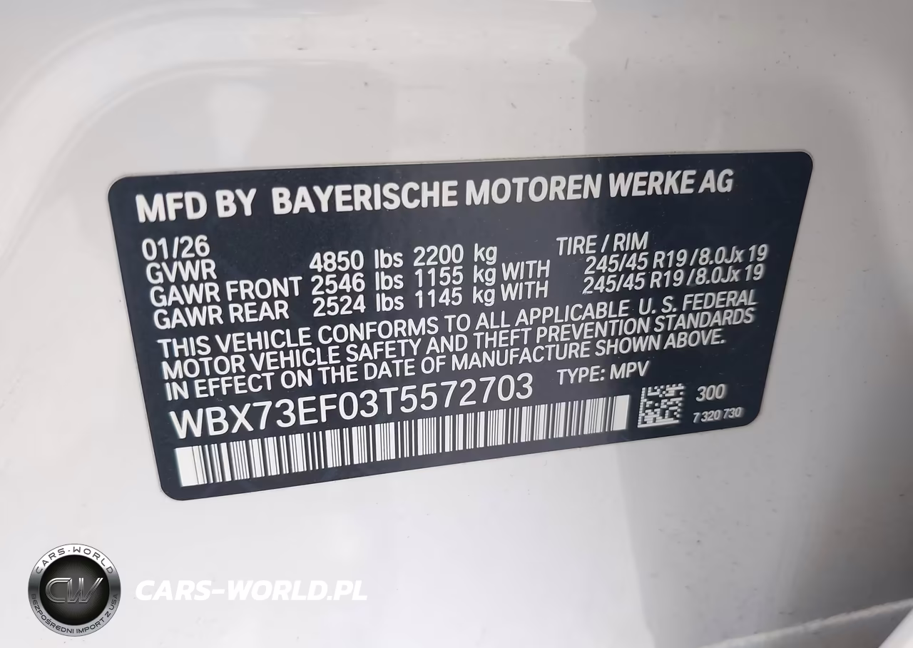 2026 BMW X1 xDrive28I VIN:WBX73EF03T5572703 - 9
