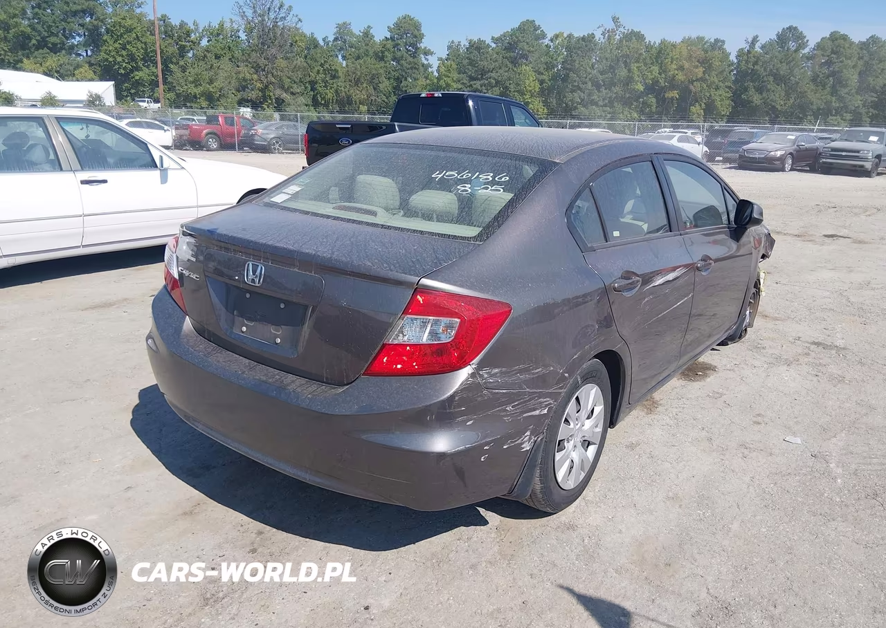 2012 Honda Civic Lx VIN:19XFB2F58CE065094 - 4