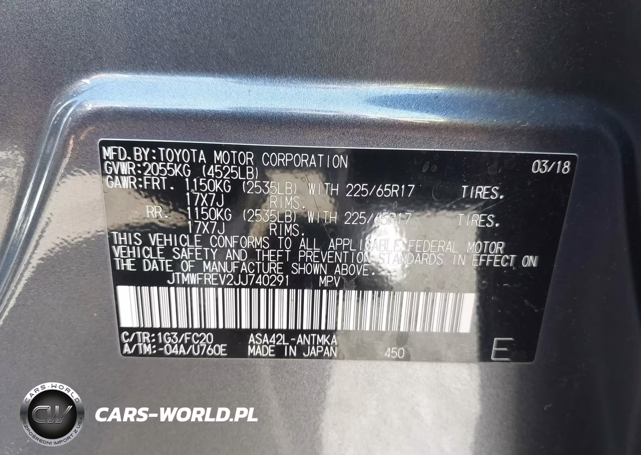 2018 Toyota Rav4 Xle VIN:JTMWFREV2JJ740291 - 9