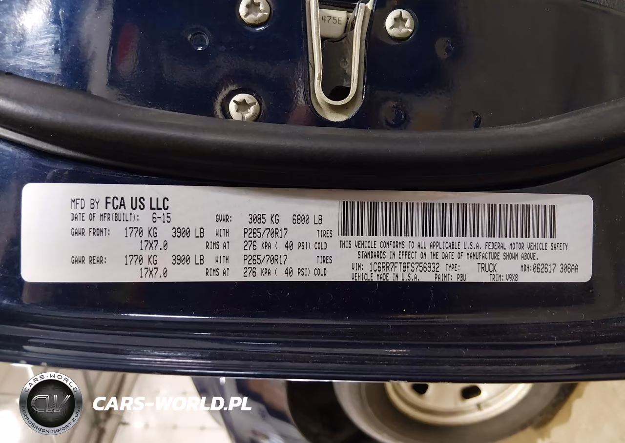 2015 Ram 1500 Tradesman VIN:1C6RR7FT8FS756932 - 9