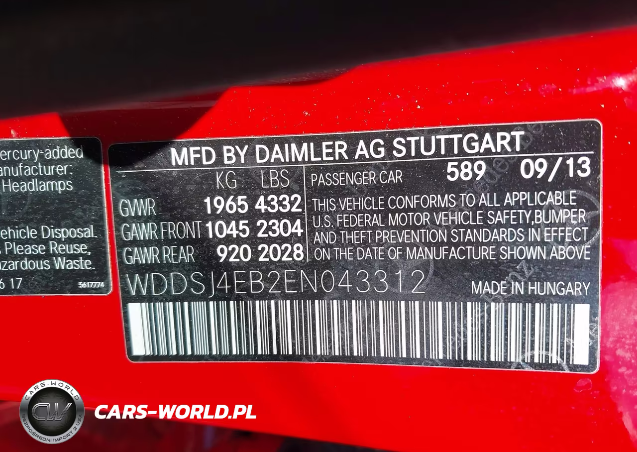 2014 Mercedes-Benz Cla 250 VIN:WDDSJ4EB2EN043312 - 9