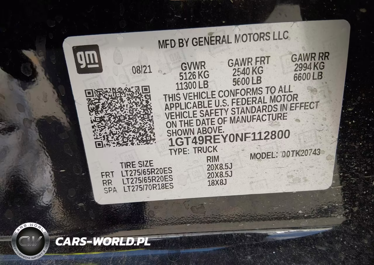 2022 GMC Sierra 2500Hd 4Wd Standard Bed Denali VIN:1GT49REY0NF112800 - 8