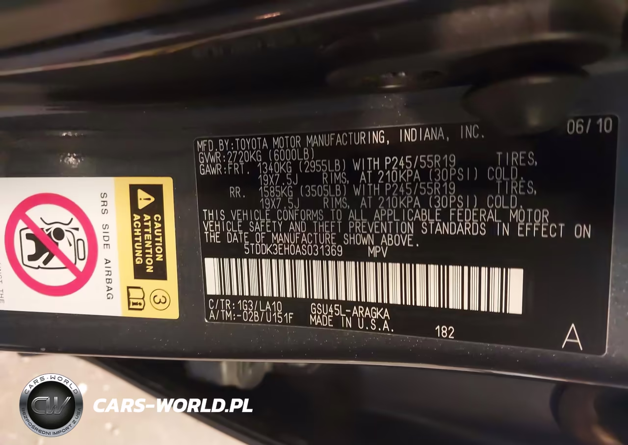 2010 Toyota Highlander Limited V6 VIN:5TDDK3EH0AS031369 - 9