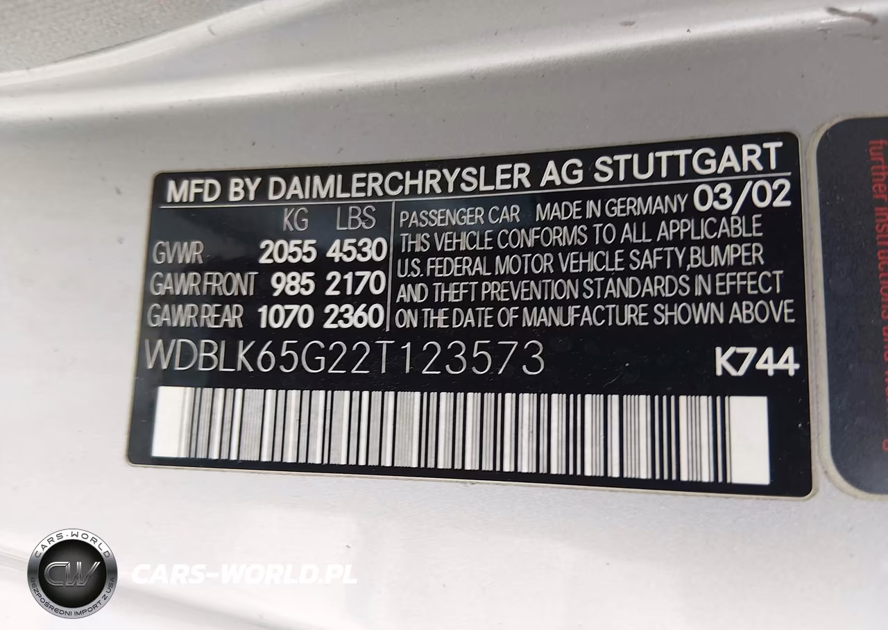 2002 Mercedes-Benz Clk 320 VIN:WDBLK65G22T123573 - 9