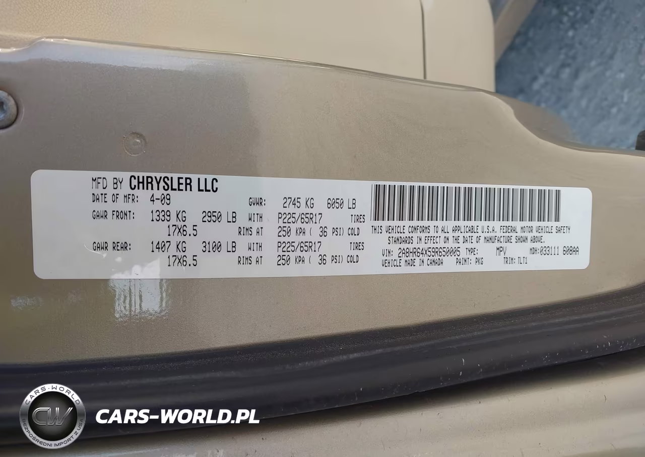 2009 Chrysler Town & Country Limited VIN:2A8HR64X59R650005 - 9