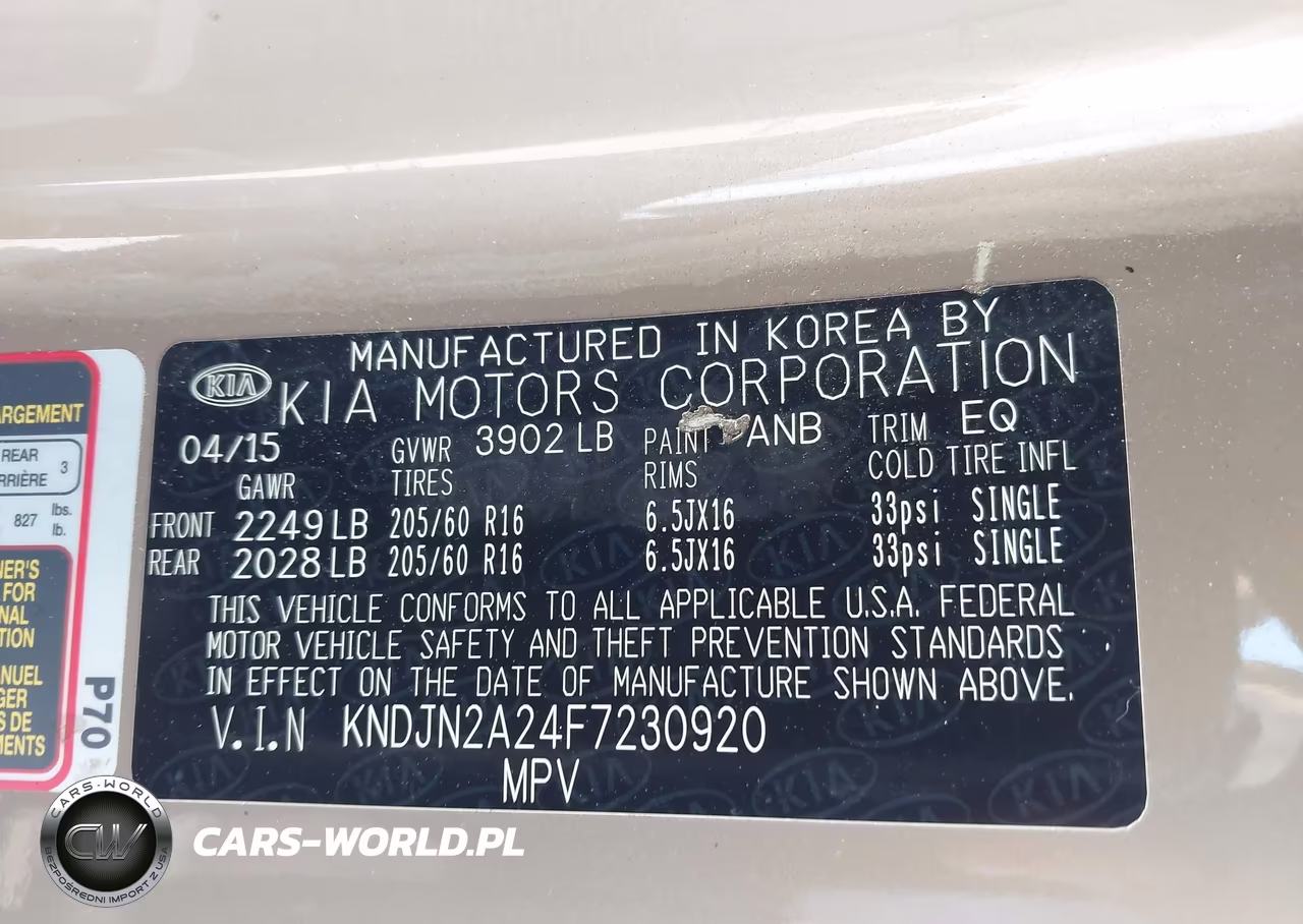 2015 Kia Soul VIN:KNDJN2A24F7230920 - 9