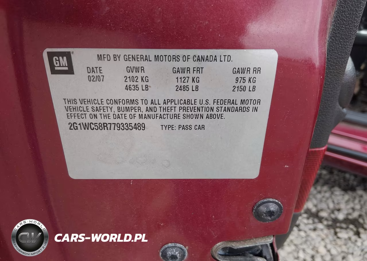 2007 Chevrolet Impala Lt VIN:2G1WC58R779335489 - 9