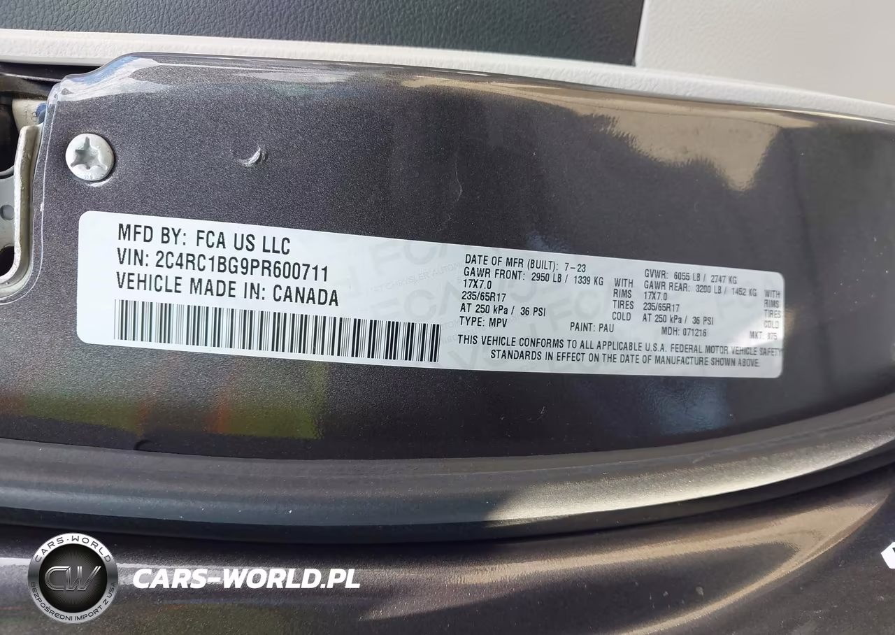 2023 Chrysler Pacifica Touring L VIN:2C4RC1BG9PR600711 - 9