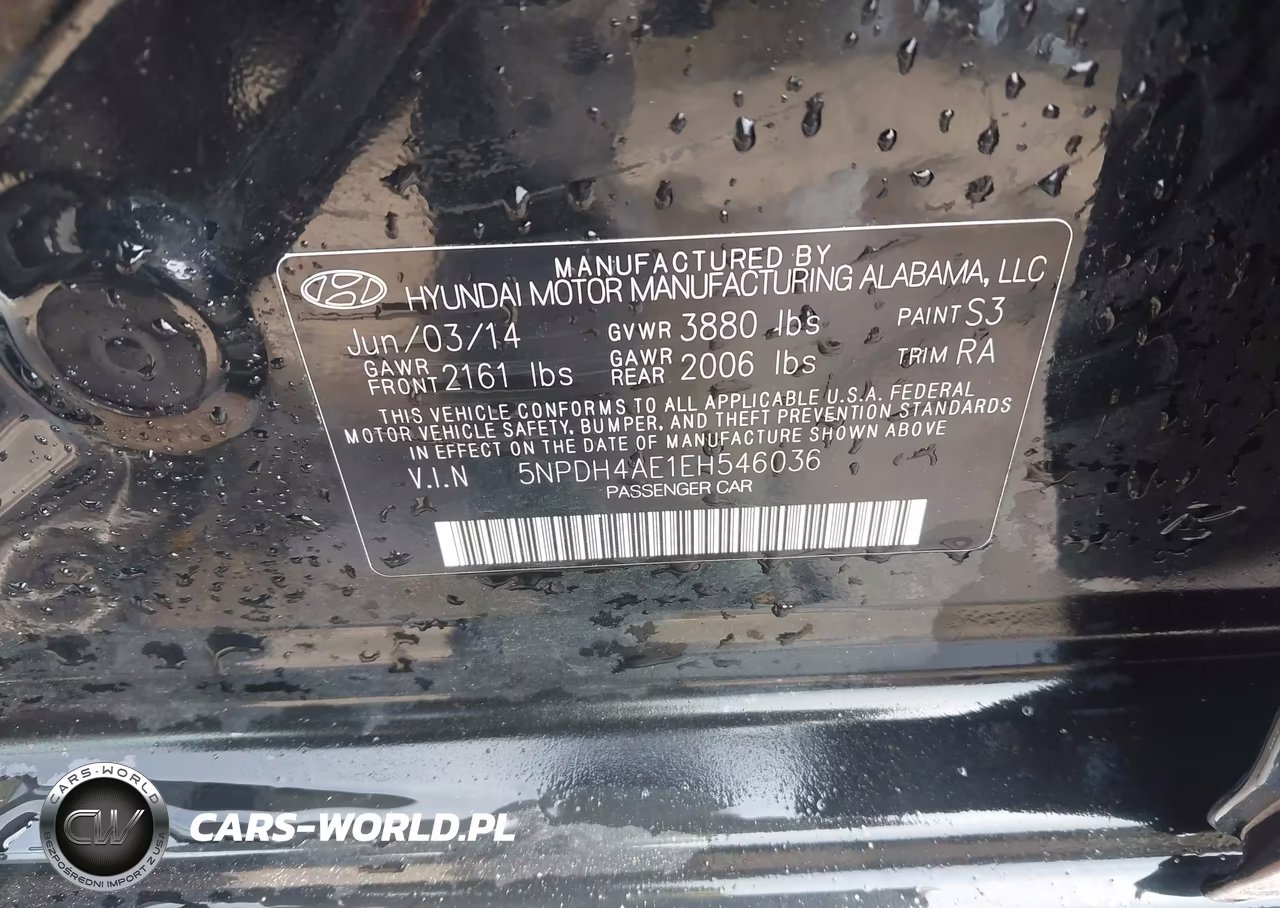 2014 Hyundai Elantra Se VIN:5NPDH4AE1EH546036 - 9