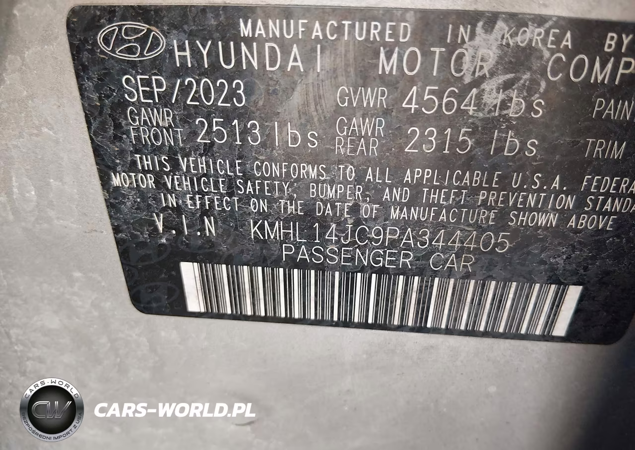 2023 Hyundai Sonata N Line VIN:KMHL14JC9PA344405 - 9
