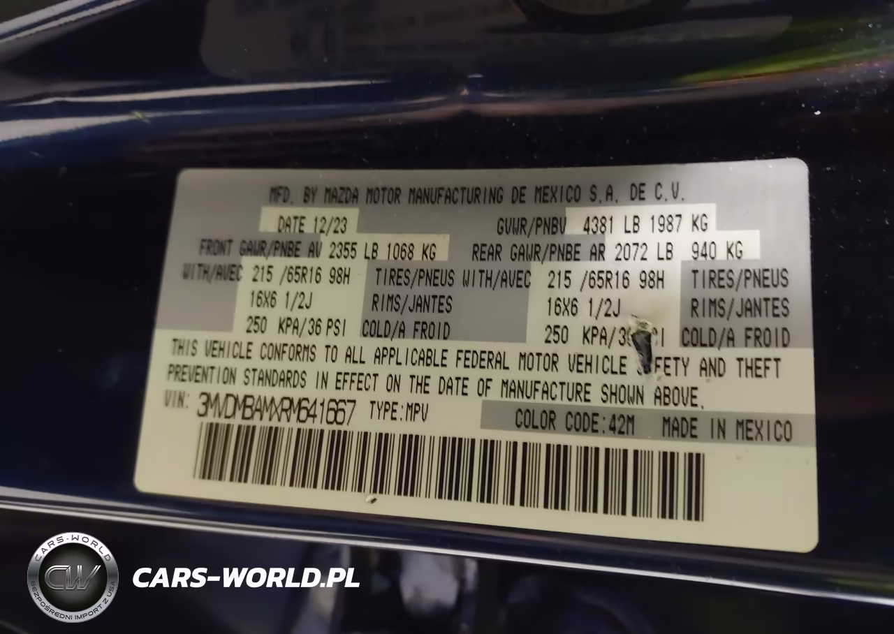 2024 Mazda Cx-30 2.5 S VIN:3MVDMBAMXRM641667 - 9