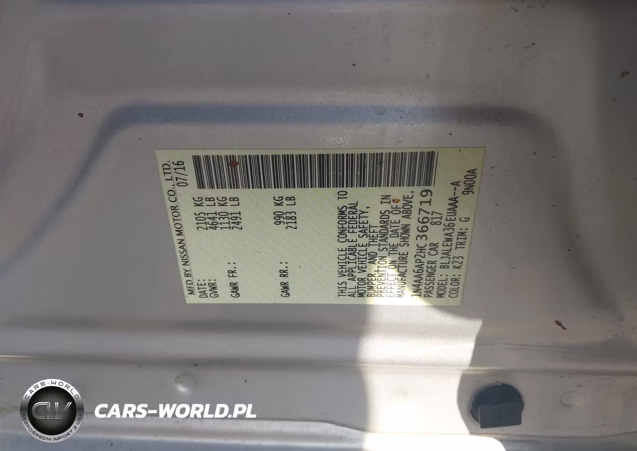 2017 Nissan Maxima 3.5 Sl VIN:1N4AA6AP2HC366719 - 9