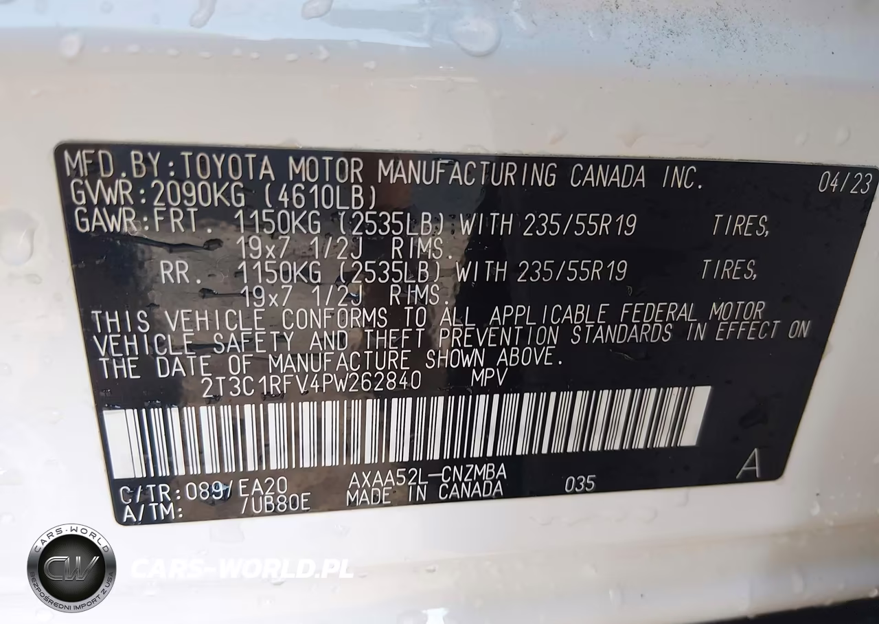 2023 Toyota Rav4 Xle Premium VIN:2T3C1RFV4PW262840 - 9