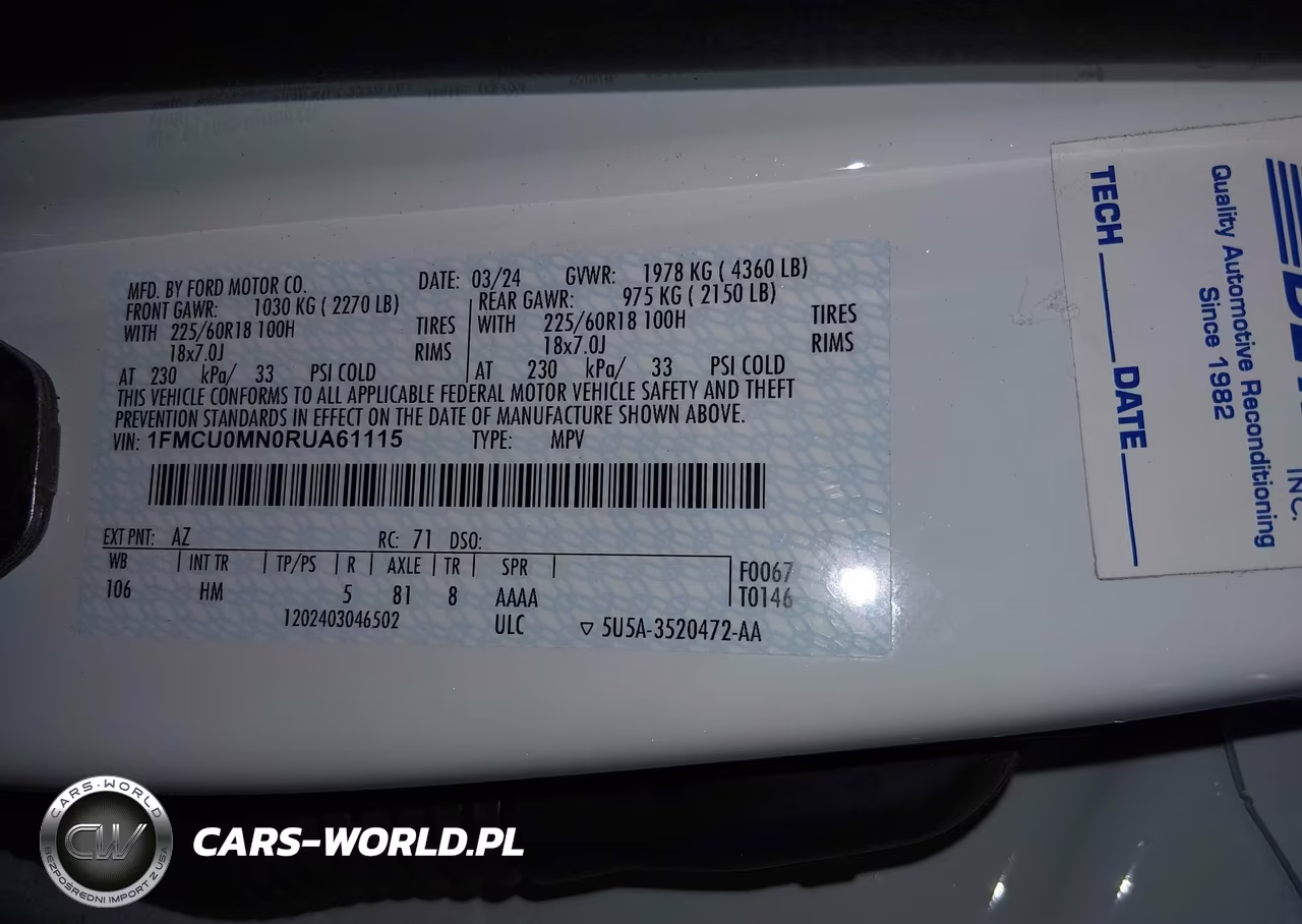 2024 Ford Escape St-Line VIN:1FMCU0MN0RUA61115 - 9