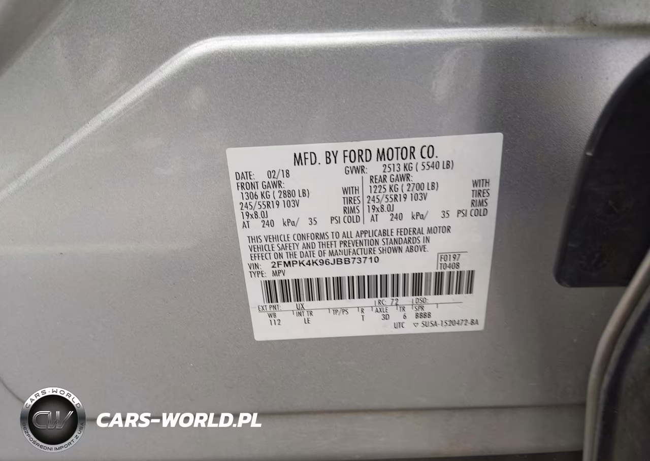 2018 Ford Edge Titanium VIN:2FMPK4K96JBB73710 - 9