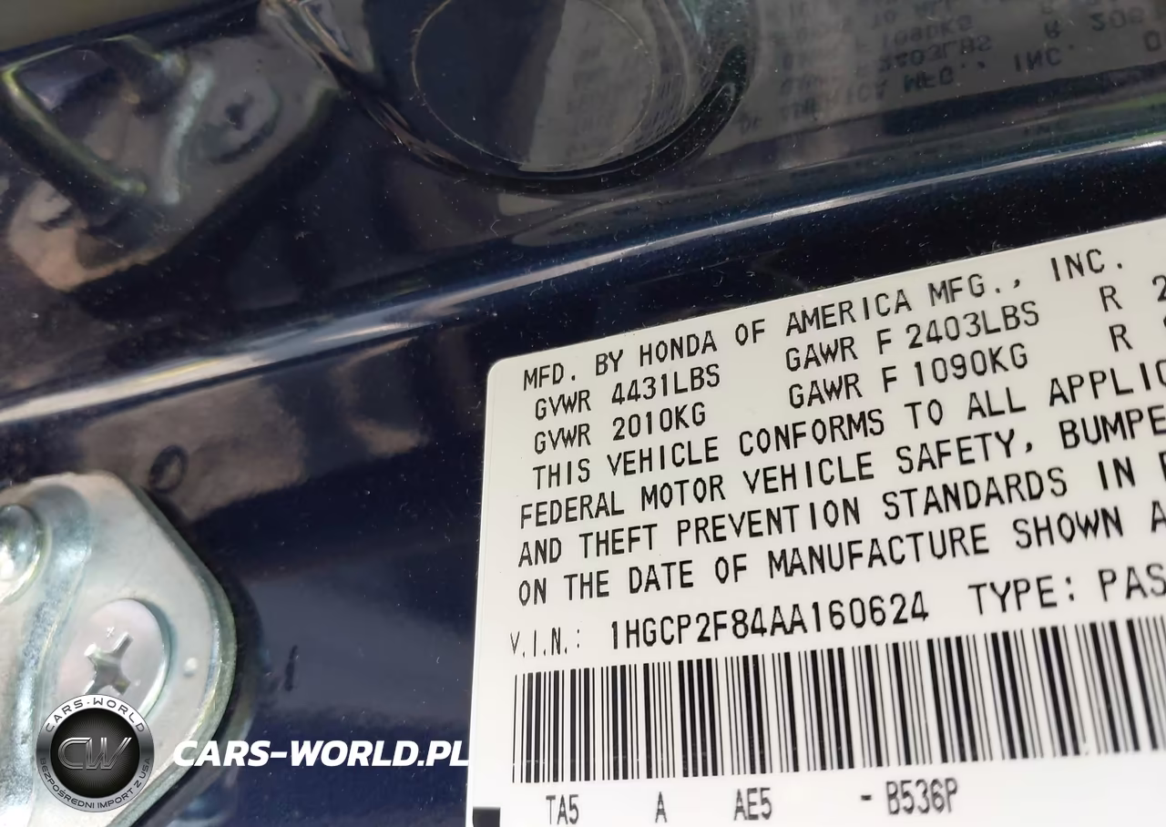 2010 Honda Accord 2.4 Ex-L VIN:1HGCP2F84AA160624 - 9