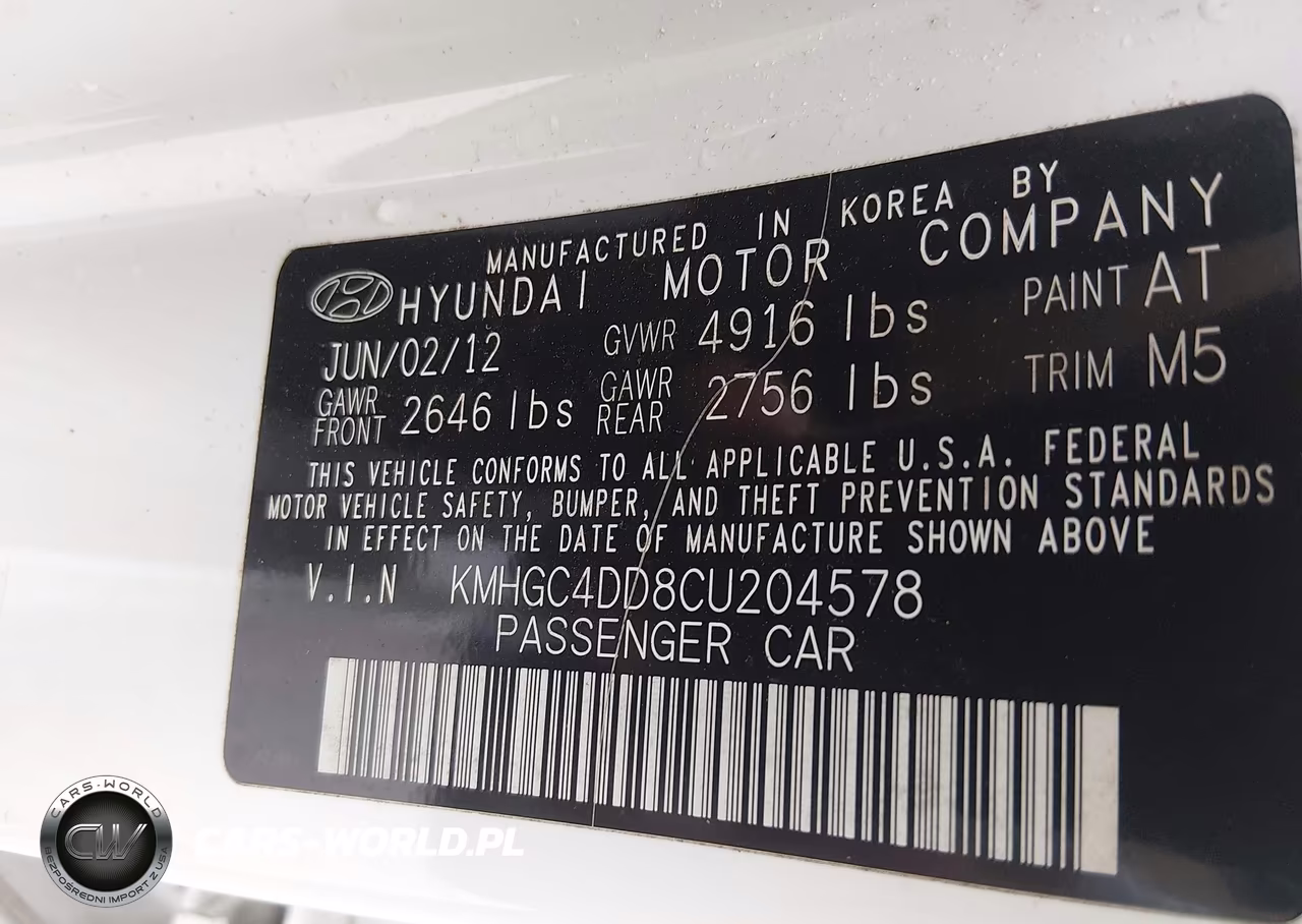 2012 Hyundai Genesis 3.8 VIN:KMHGC4DD8CU204578 - 9