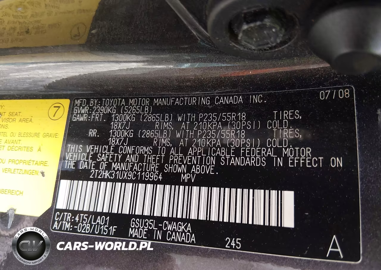 2009 Lexus Rx 350 VIN:2T2HK31UX9C119964 - 9