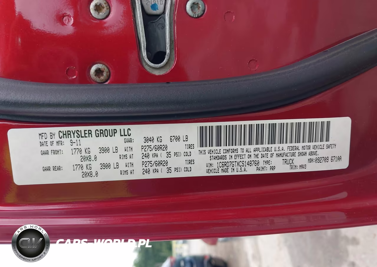 2012 Ram 1500 Big Horn VIN:1C6RD7GTXCS148760 - 9