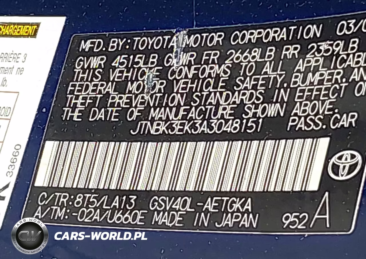 2010 Toyota Camry Xle V6 VIN:JTNBK3EK3A3048151 - 9