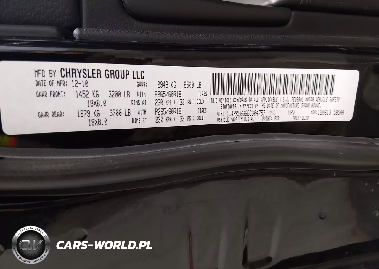 2011 Jeep Grand Cherokee Limited VIN:1J4RR5GG6BC604757 - 9