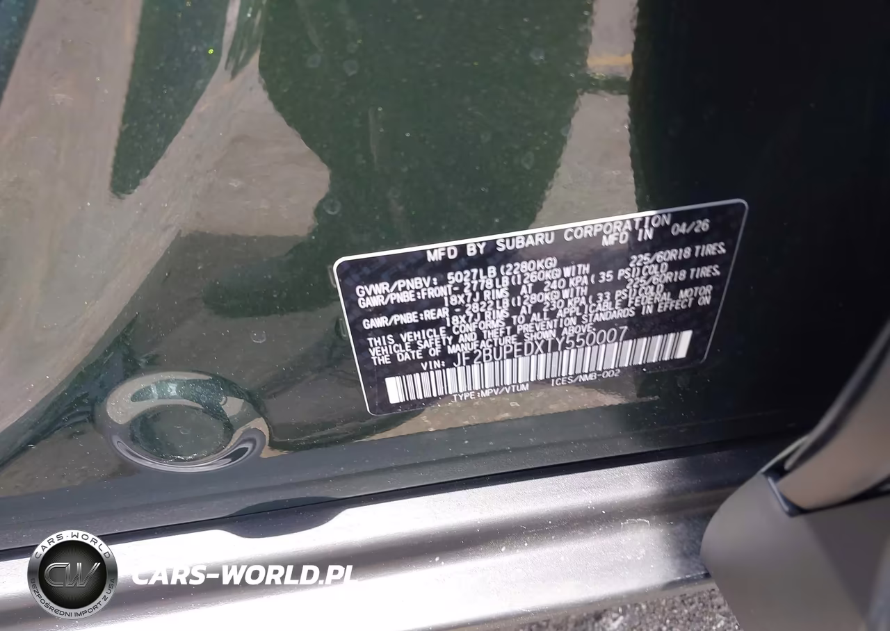 2026 Subaru Outback Touring VIN:JF2BUPEDXTY550007 - 9