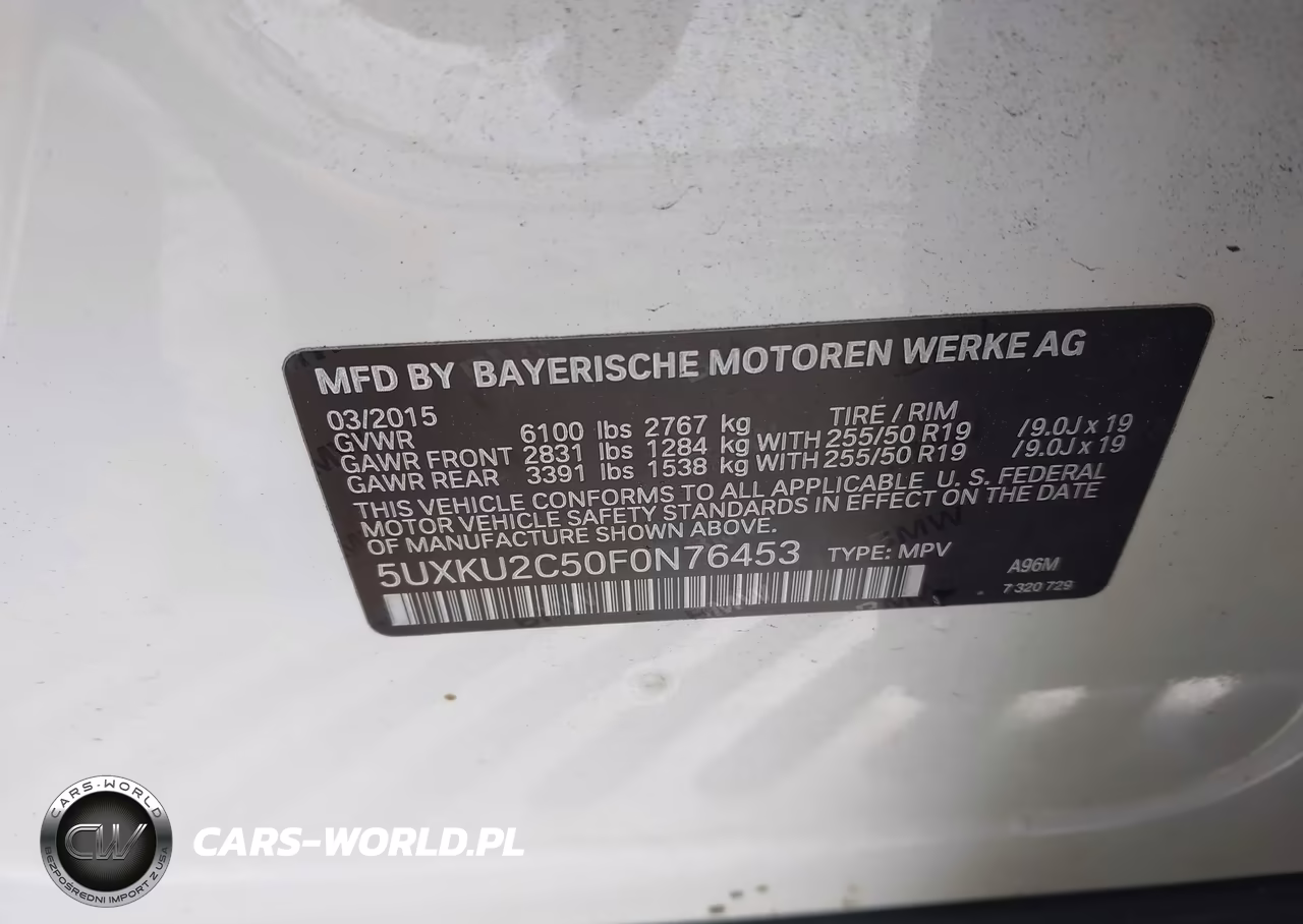 2015 BMW X6 xDrive35I VIN:5UXKU2C50F0N76453 - 9