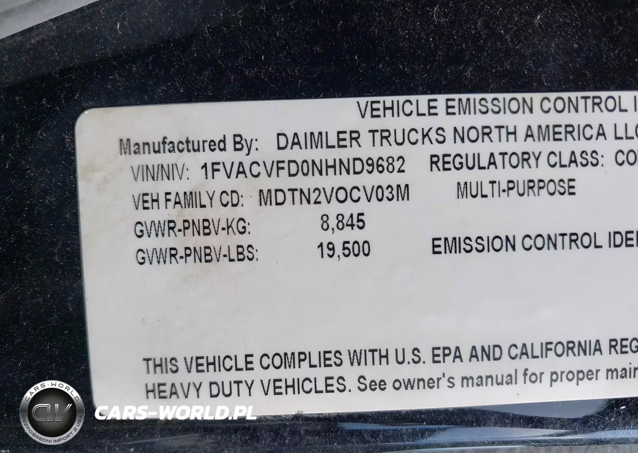 2022 Freightliner M2 106 VIN:1FVACVFD0NHND9682 - 9