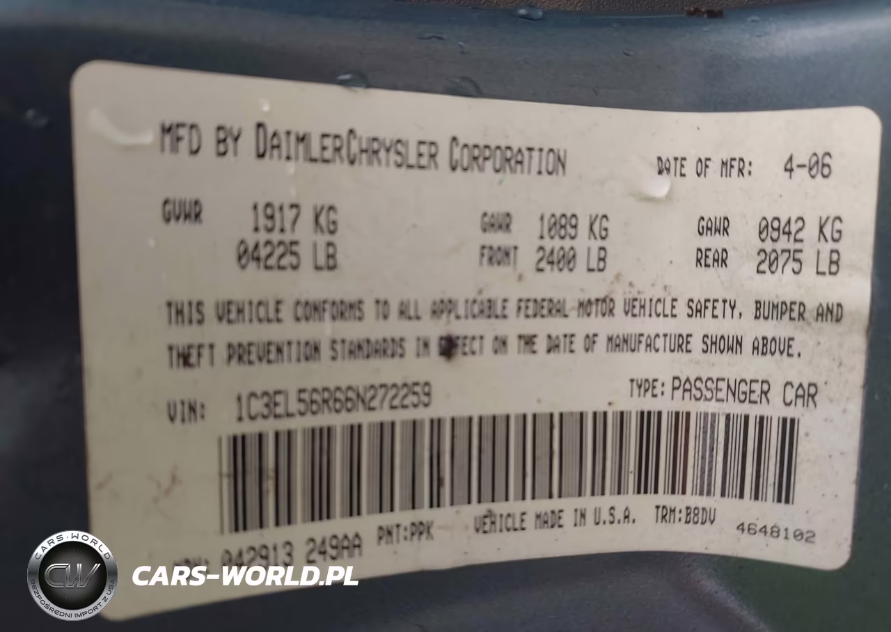 2006 Chrysler Sebring Touring VIN:1C3EL56R66N272259 - 9