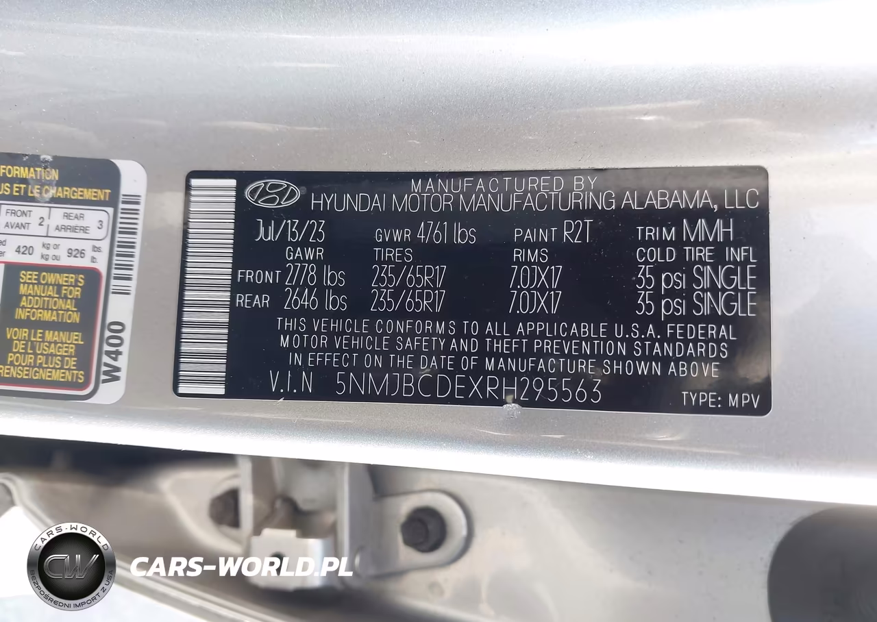 2024 Hyundai Tucson Sel VIN:5NMJBCDEXRH295563 - 9