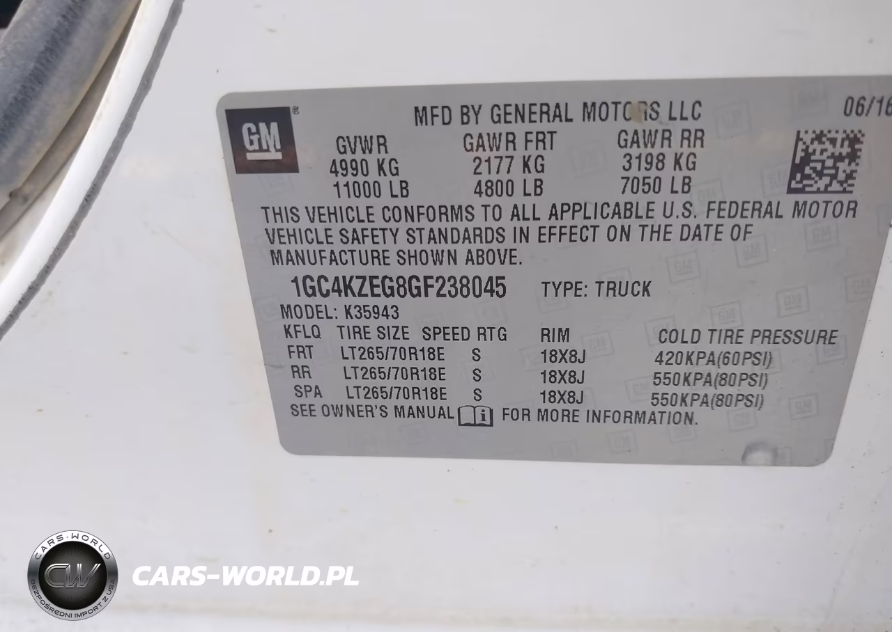 2016 Chevrolet Silverado 3500Hd Lt VIN:1GC4KZEG8GF238045 - 8