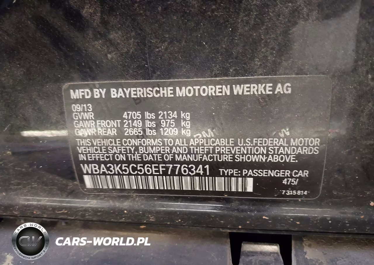 2014 BMW 328D xDrive VIN:WBA3K5C56EF776341 - 9