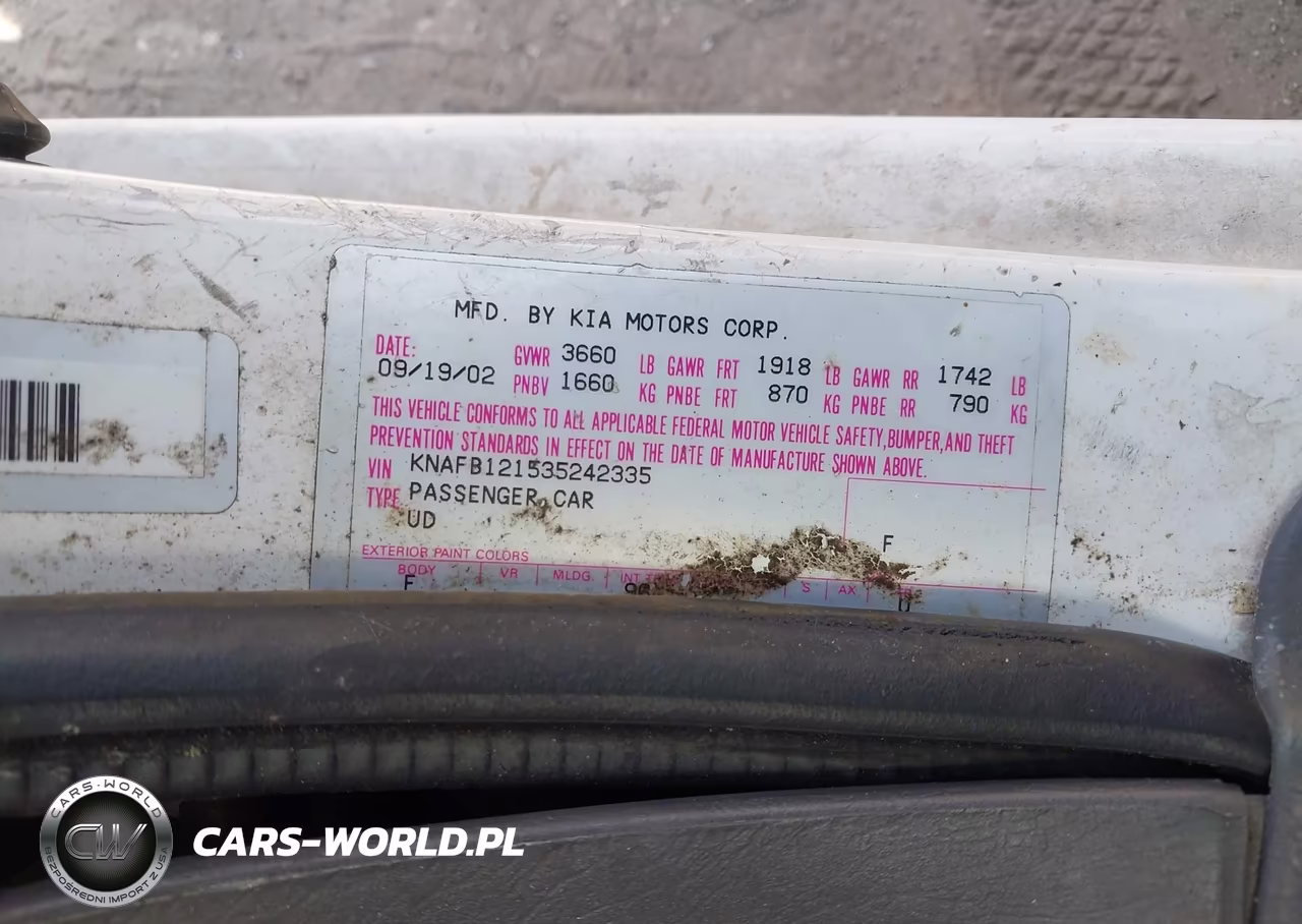 2003 Kia Spectra Ls VIN:KNAFB121535242335 - 9