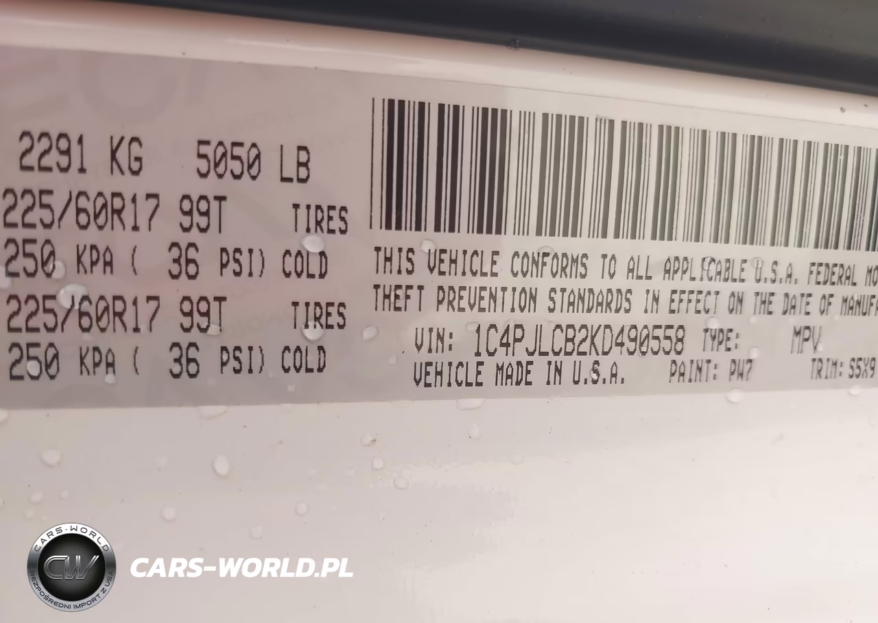 2019 Jeep Cherokee Latitude Fwd VIN:1C4PJLCB2KD490558 - 9