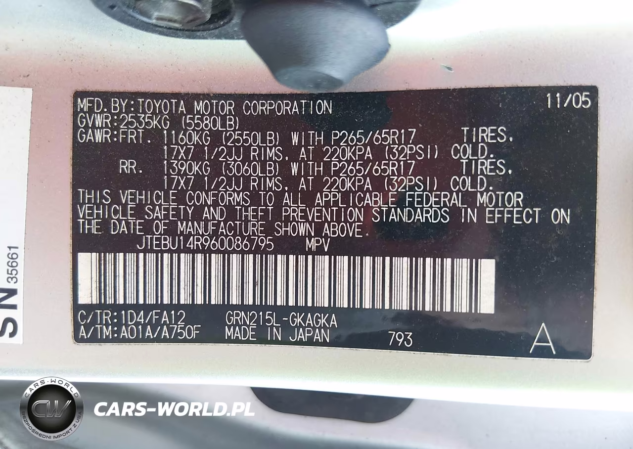 2006 Toyota 4Runner Sr5 V6 VIN:JTEBU14R960086795 - 9