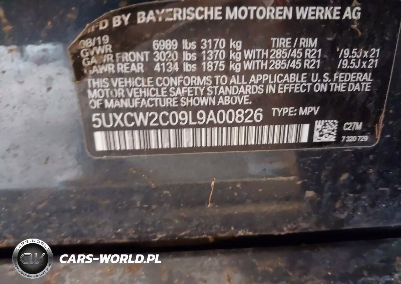 2020 BMW X7 xDrive40I VIN:5UXCW2C09L9A00826 - 9