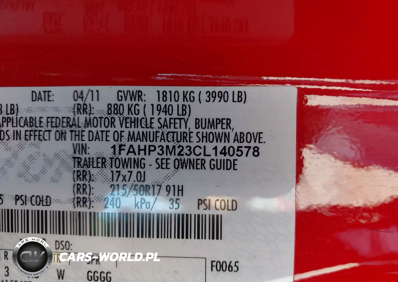 2012 Ford Focus Sel VIN:1FAHP3M23CL140578 - 9