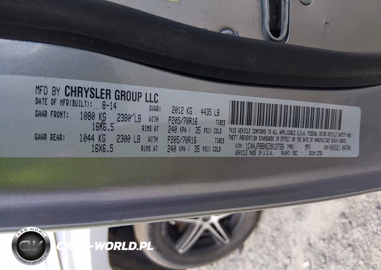 2014 Jeep Patriot Sport VIN:1C4NJPBBXED912726 - 9