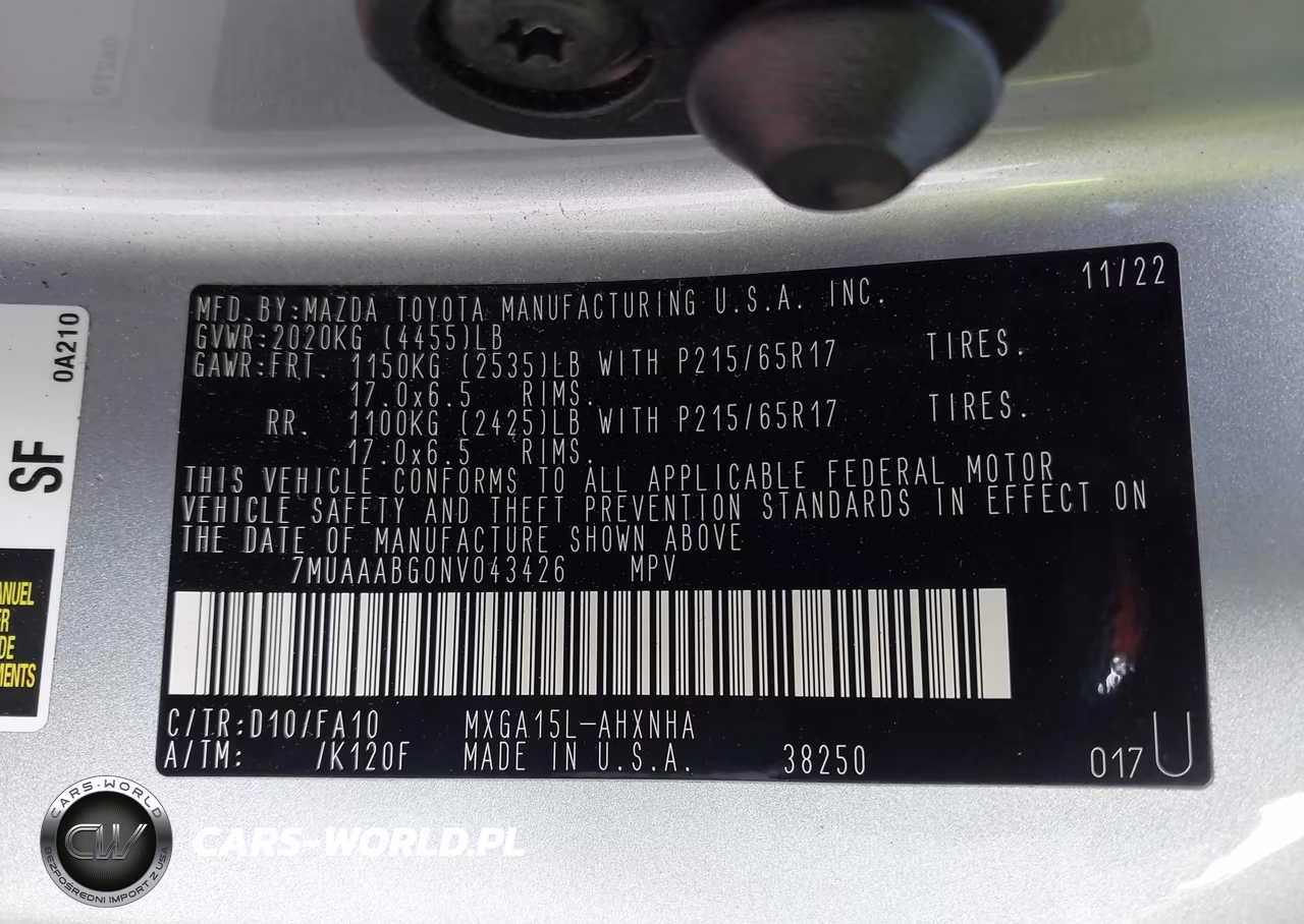 2022 Toyota Corolla Cross L VIN:7MUAAABG0NV043426 - 9
