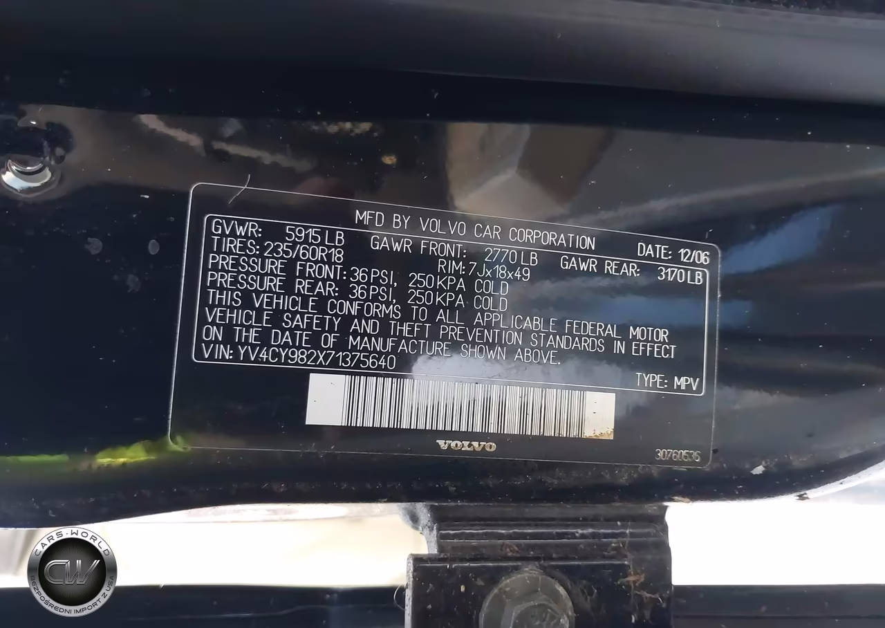 2007 Volvo Xc90 3.2 VIN:YV4CY982X71375640 - 9