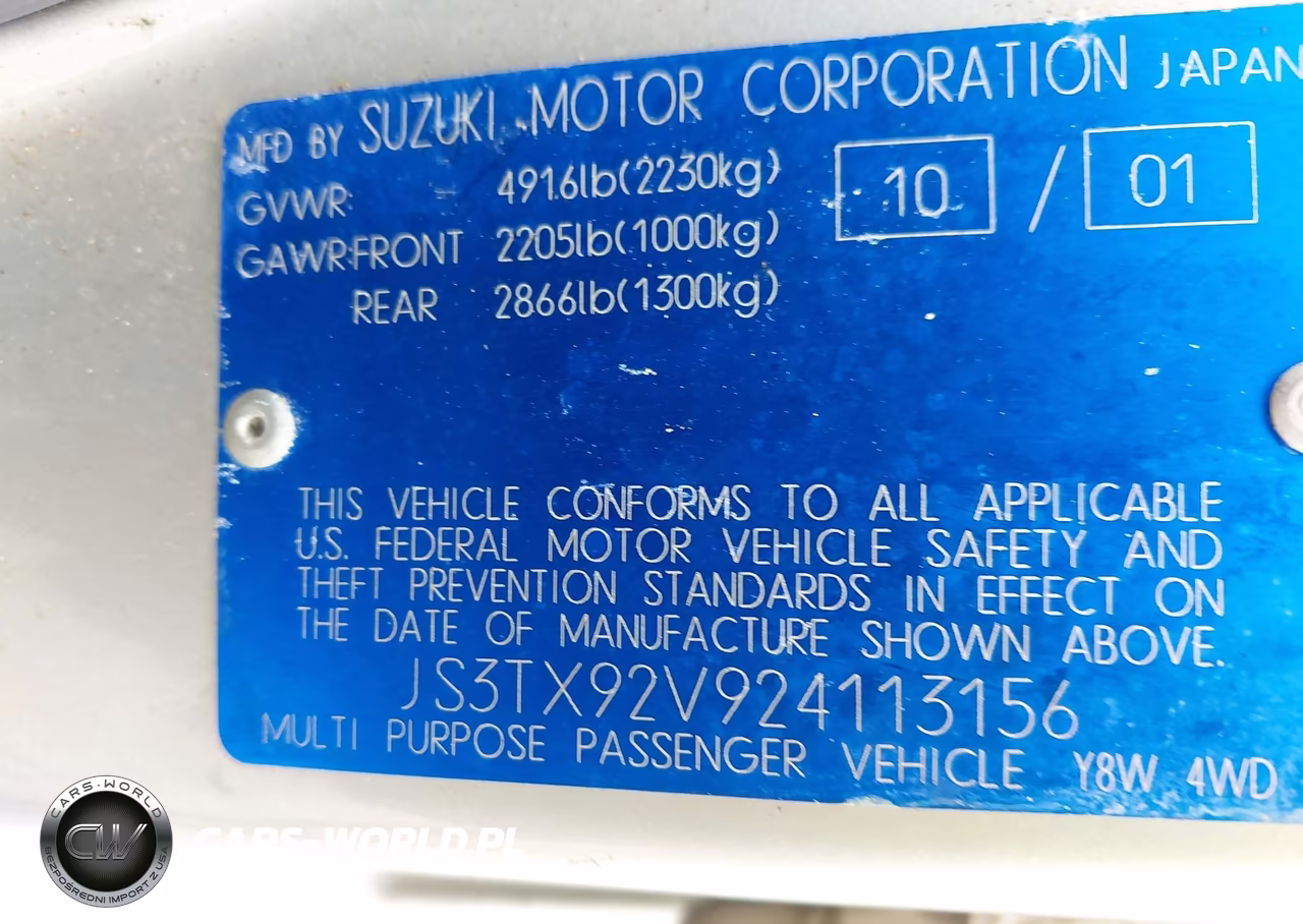 2002 Suzuki Xl-7 Limited-Plus-Standard-Touring VIN:JS3TX92V924113156 - 9