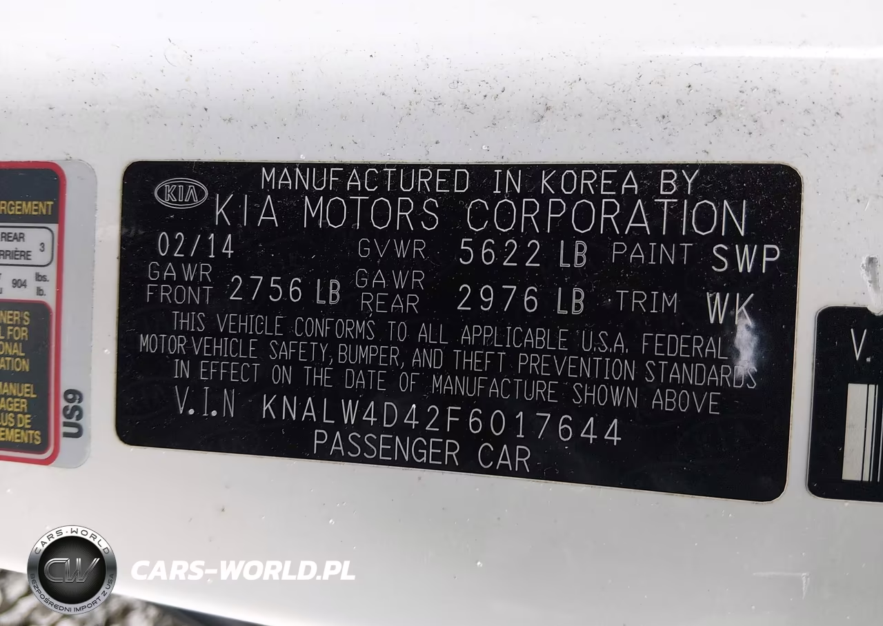 2015 Kia K900 Luxury VIN:KNALW4D42F6017644 - 9