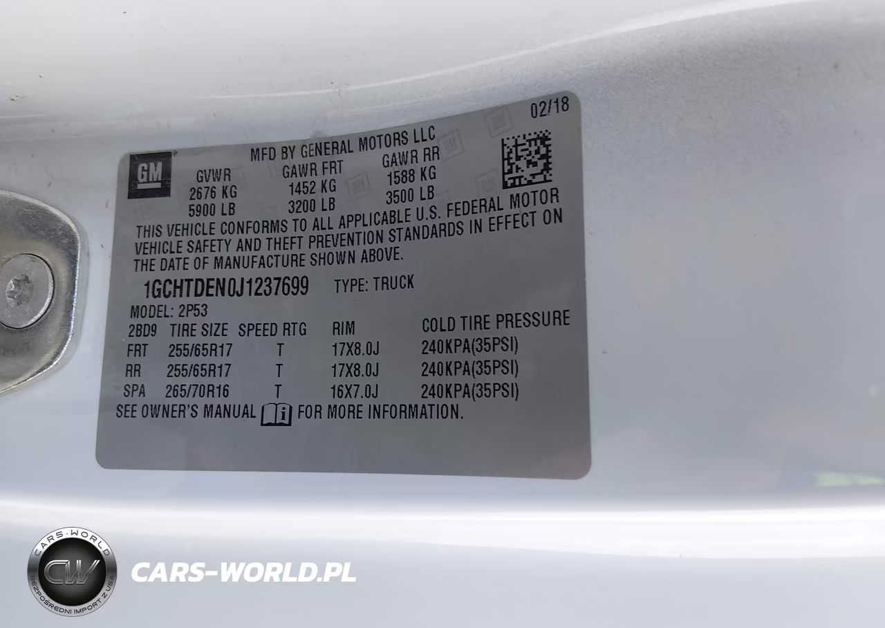 2018 Chevrolet Colorado Z71 VIN:1GCHTDEN0J1237699 - 9
