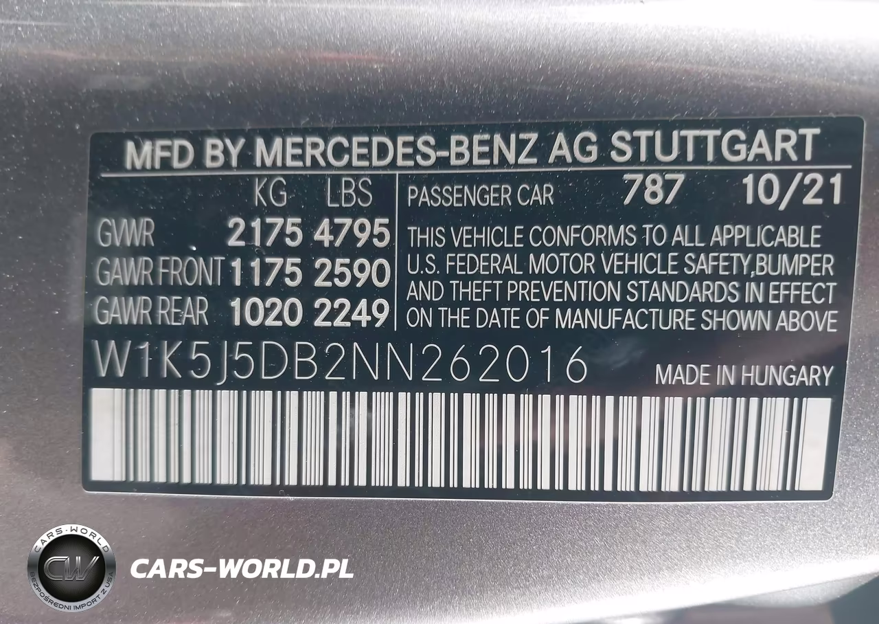 2022 Mercedes-Benz Amg Cla 45 4Matic VIN:W1K5J5DB2NN262016 - 9