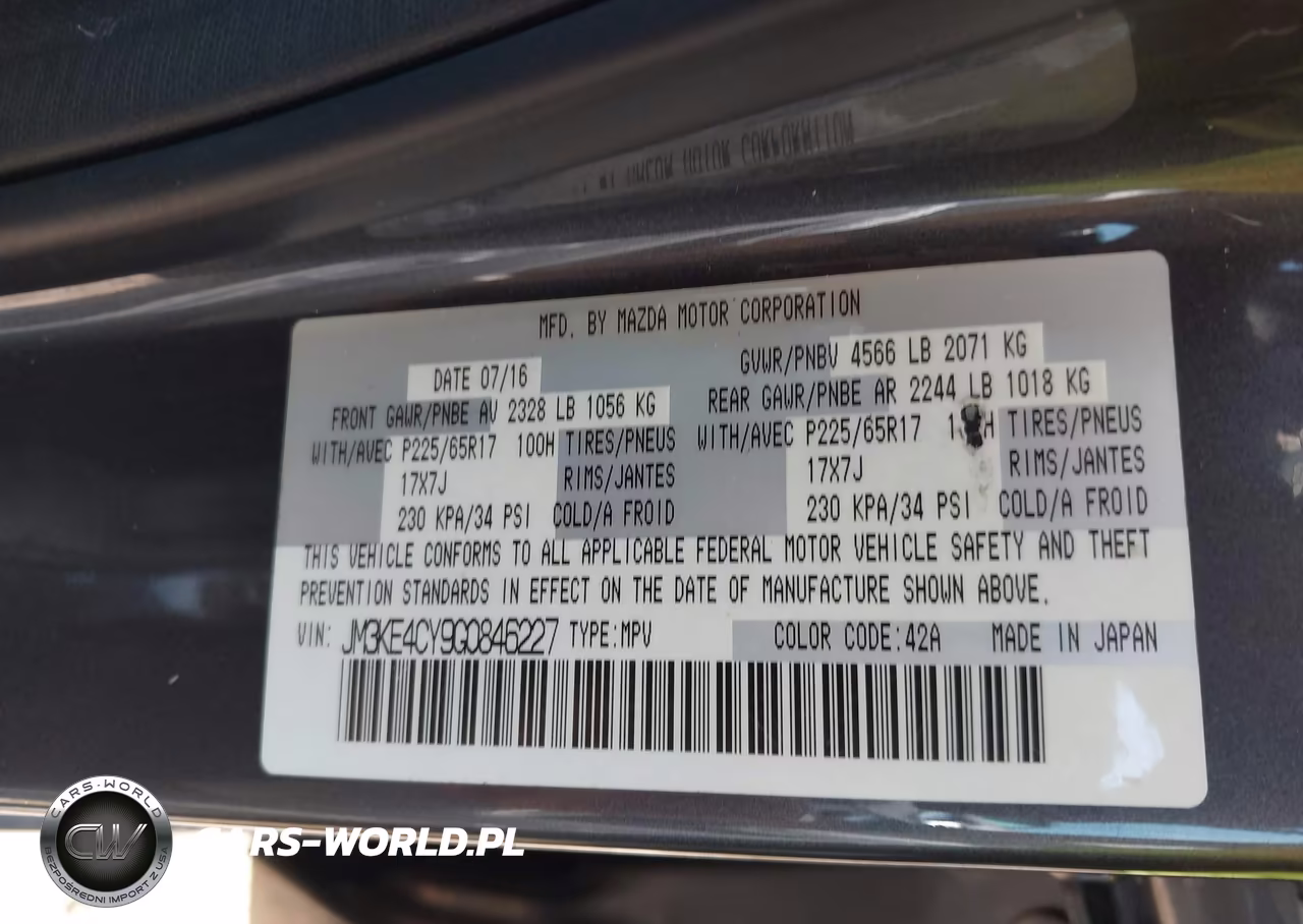 2016 Mazda Cx-5 Touring VIN:JM3KE4CY9G0846227 - 9