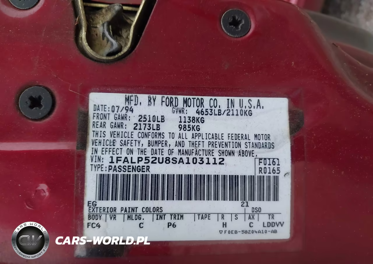 1995 Ford Taurus Gl-Se VIN:1FALP52U8SA103112 - 9