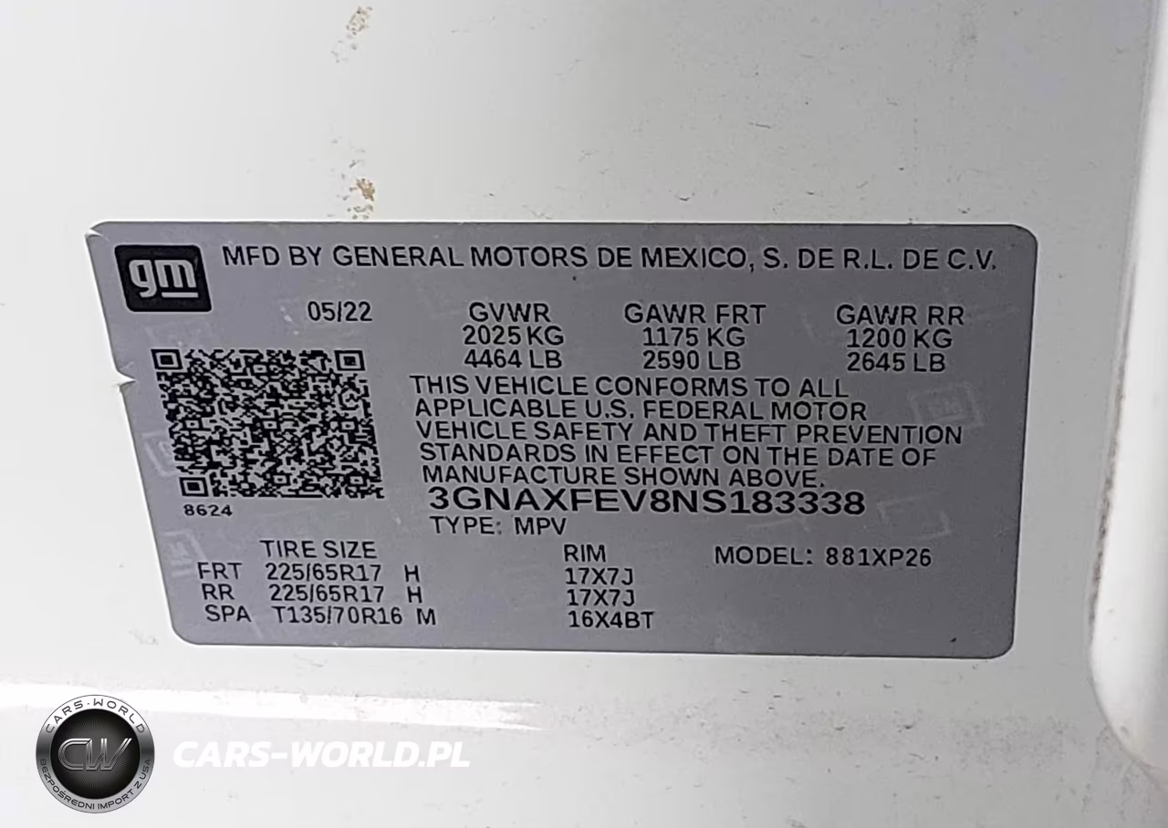 2022 Chevrolet Equinox Fwd 1Fl VIN:3GNAXFEV8NS183338 - 9