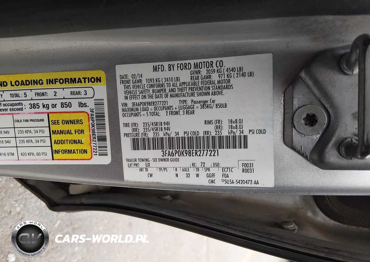 2014 Ford Fusion Titanium VIN:3FA6P0K98ER277221 - 9